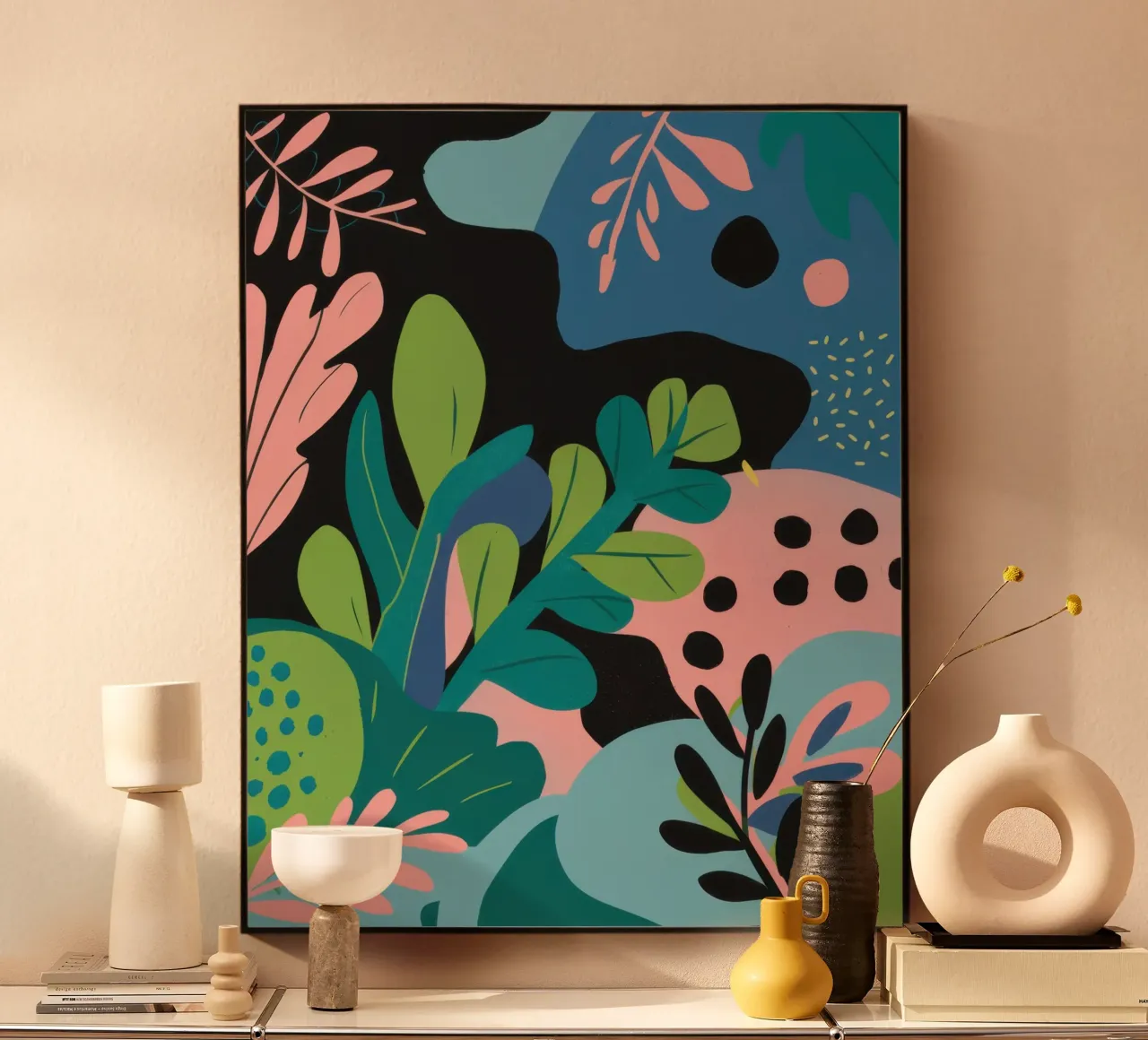 Astratto botanico giocoso plexiglass da Line Fable
