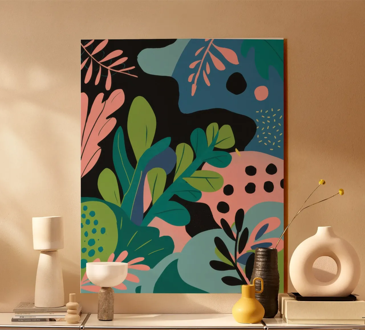 Astratto botanico giocoso plexiglass da Line Fable