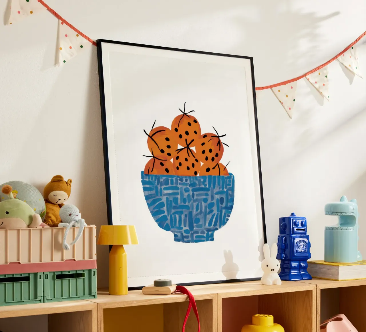 Ciotola di sole poster con telaio in alluminio da Thistle Bloom