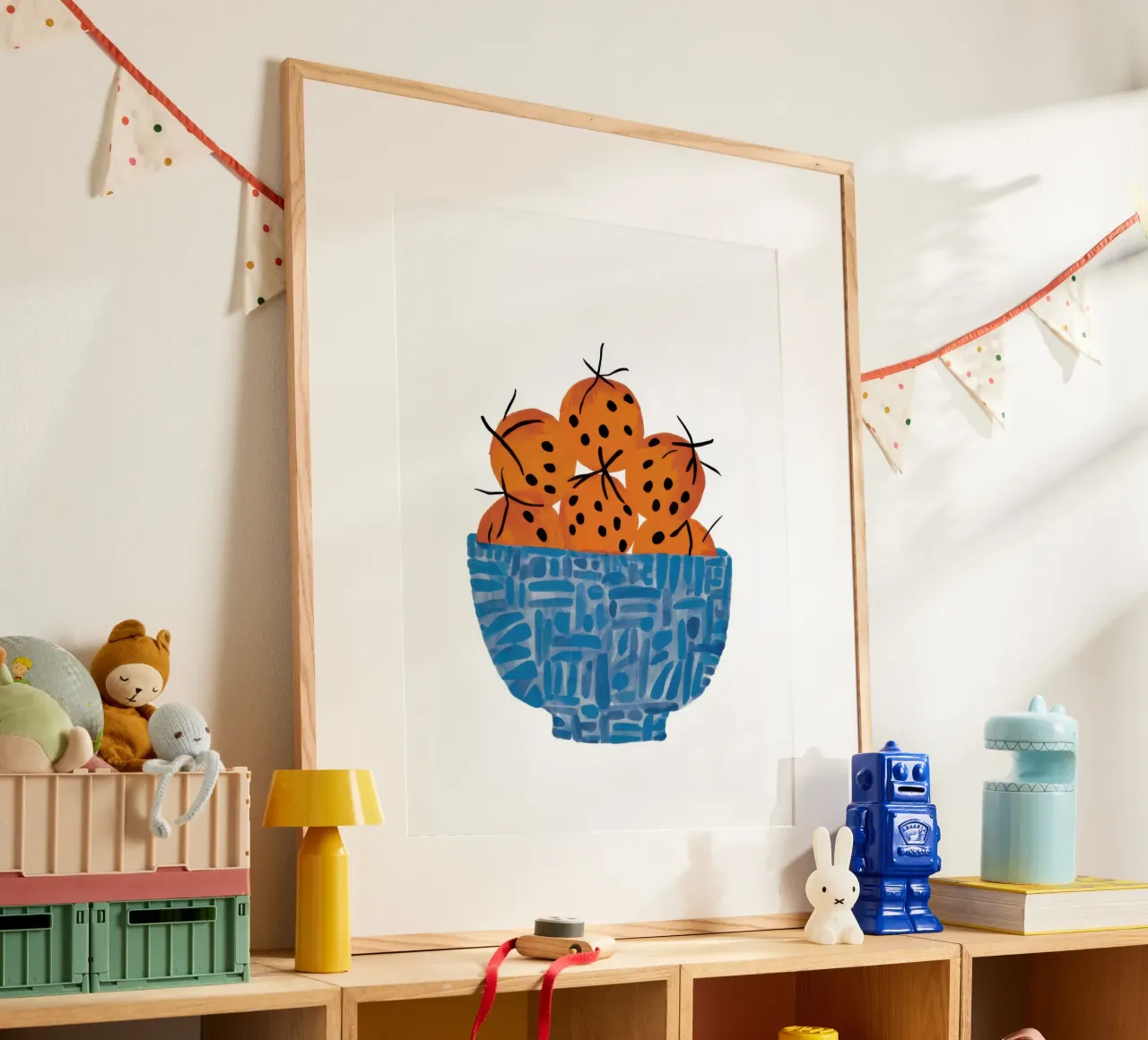 Ciotola di sole poster con telaio in alluminio da Thistle Bloom