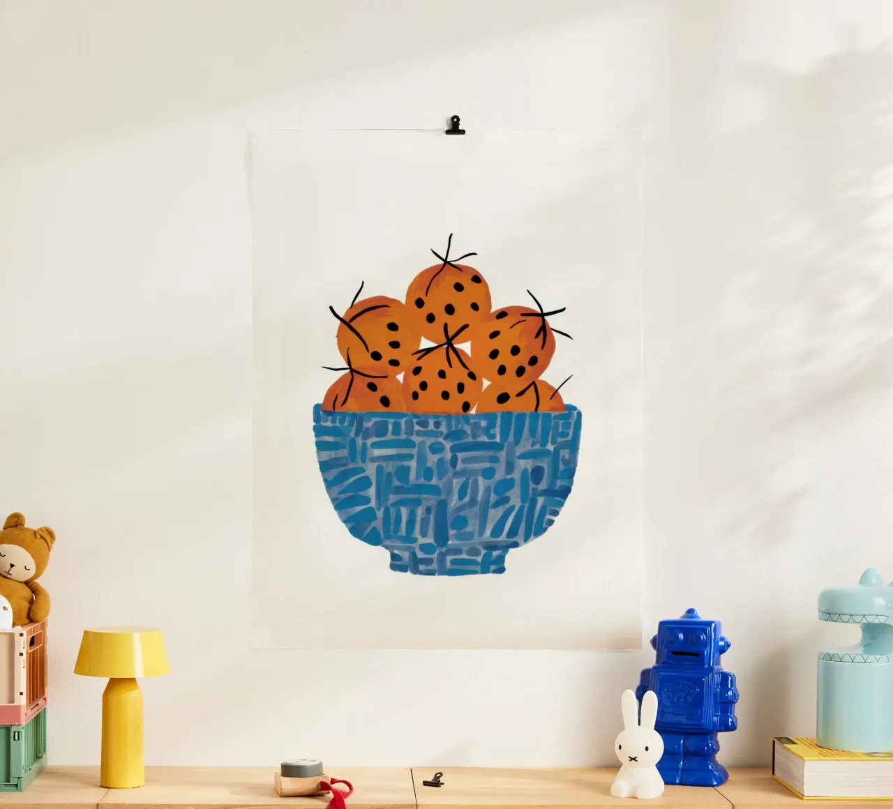Ciotola di sole poster con telaio in alluminio da Thistle Bloom