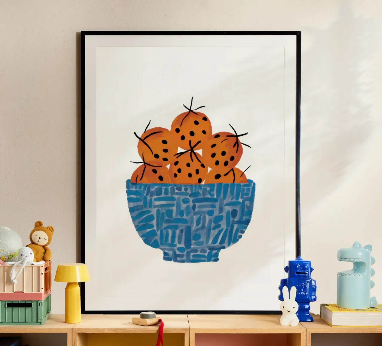 Ciotola di sole poster con telaio in alluminio da Thistle Bloom