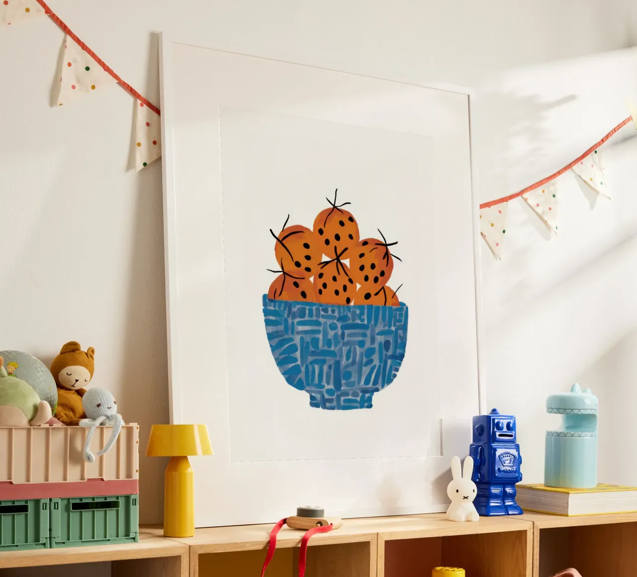 Ciotola di sole poster con telaio in alluminio da Thistle Bloom