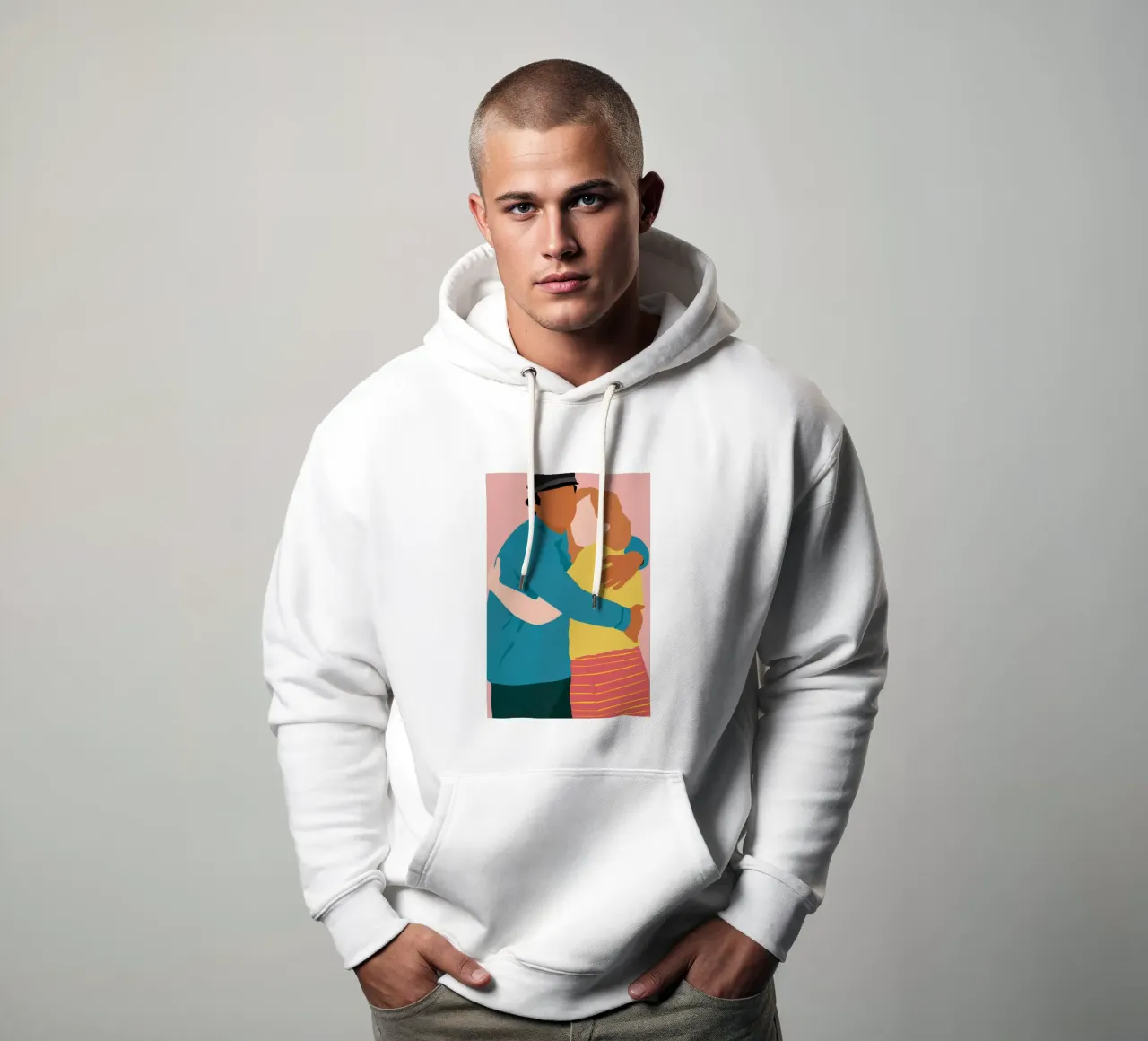 Abbraccio amorevole Calore felpa con cappuccio da Obs Canvas