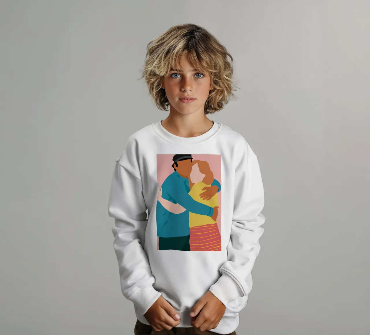 Abbraccio amorevole Calore felpa bambino da Obs Canvas