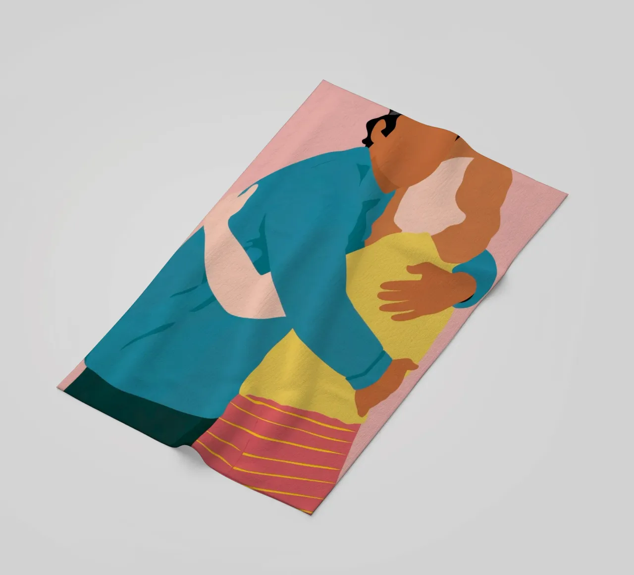 Abbraccio amorevole Calore telo mare da Obs Canvas