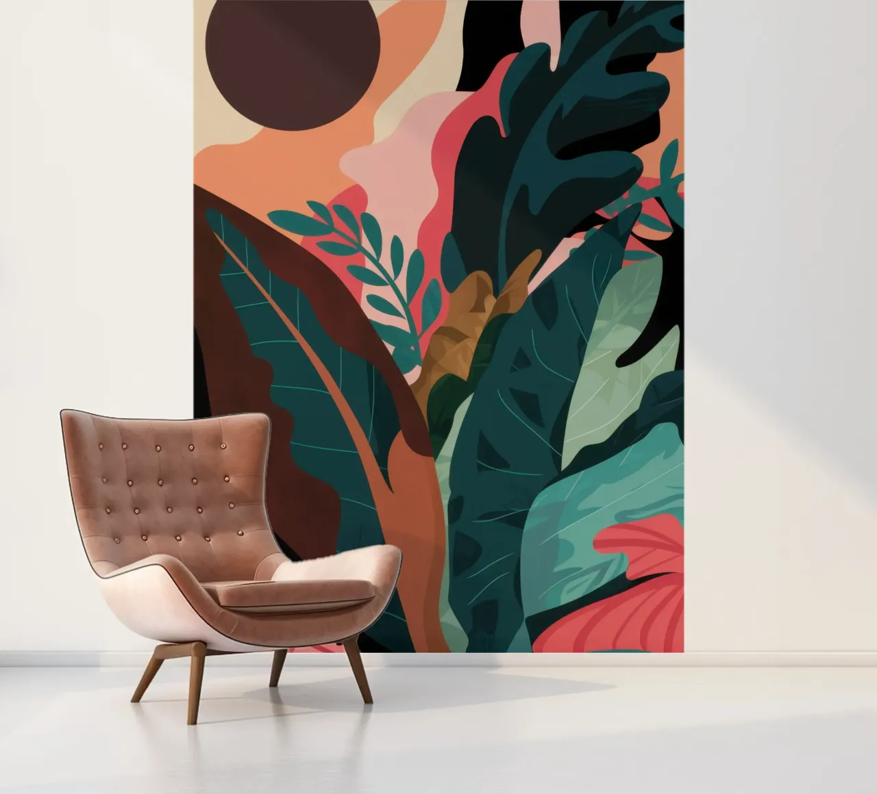 Sfeervolle botanische schaduwen fotobehang van Frosh Pallete
