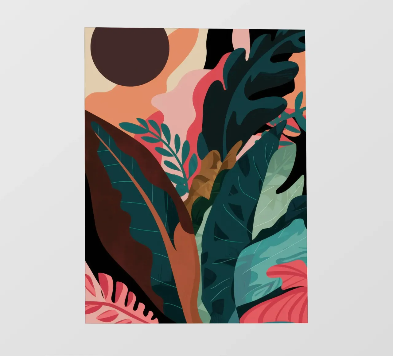 Sfeervolle botanische schaduwen fotobehang van Frosh Pallete