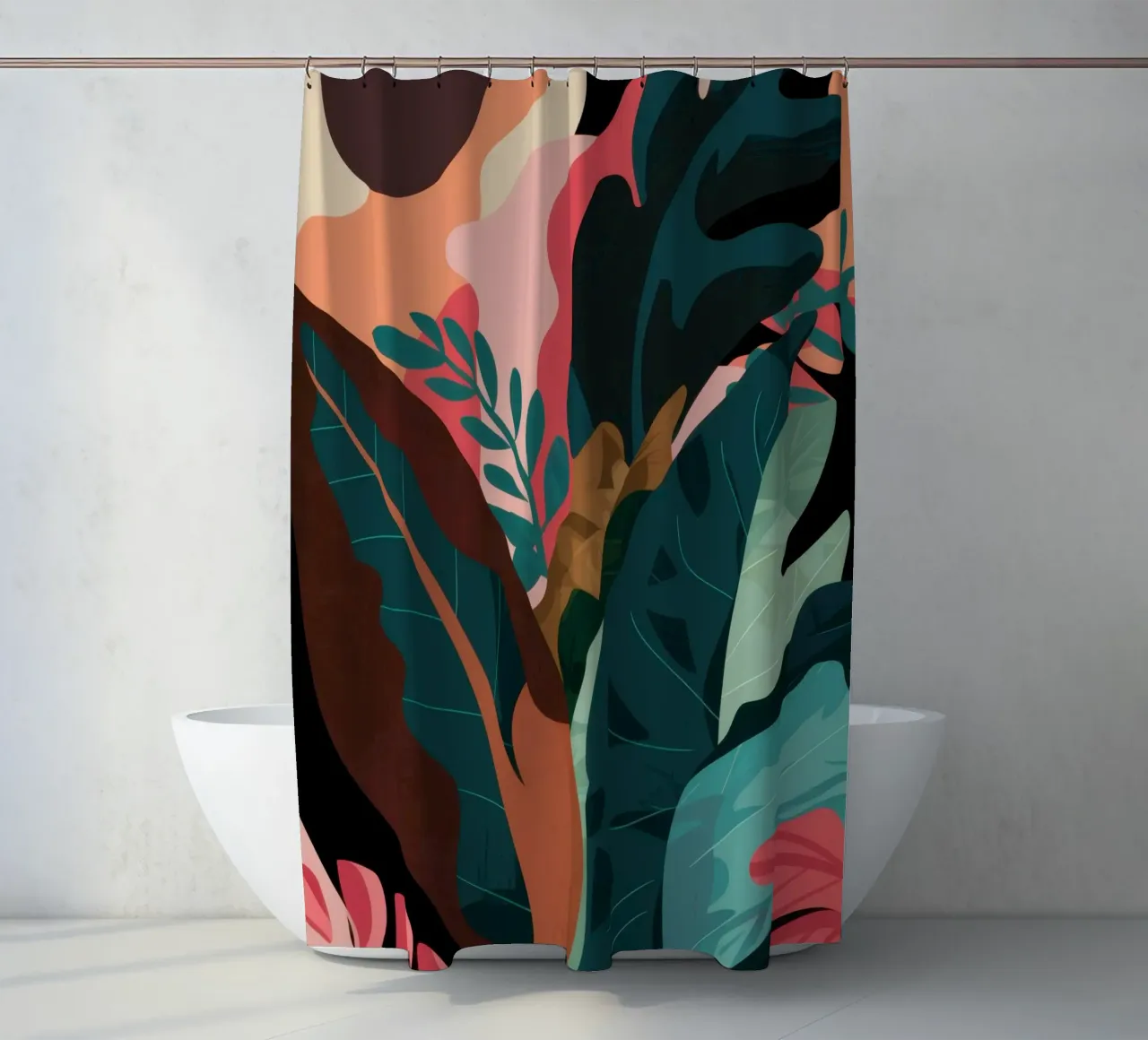 Sfeervolle botanische schaduwen douchegordijn van Frosh Pallete