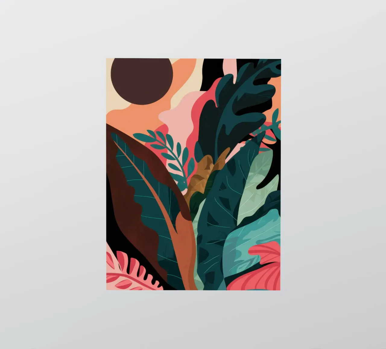 Sfeervolle botanische schaduwen sticker van Frosh Pallete