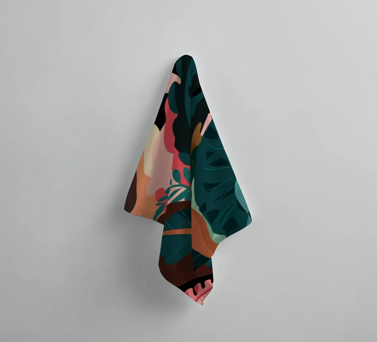 Sfeervolle botanische schaduwen badhanddoek van Frosh Pallete