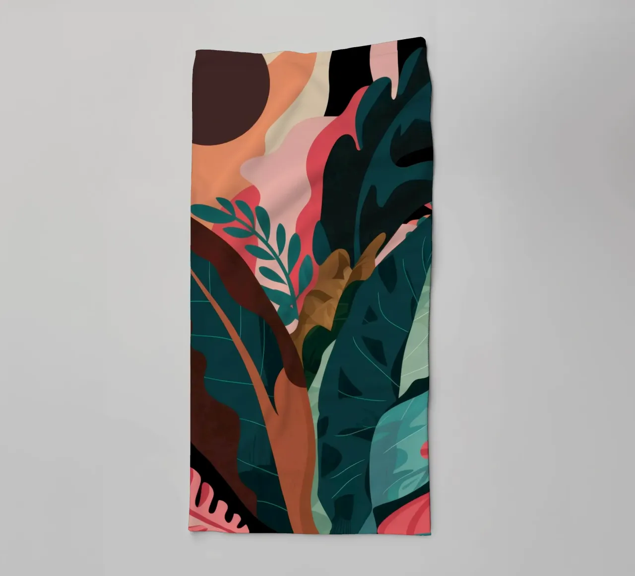 Sfeervolle botanische schaduwen badhanddoek van Frosh Pallete