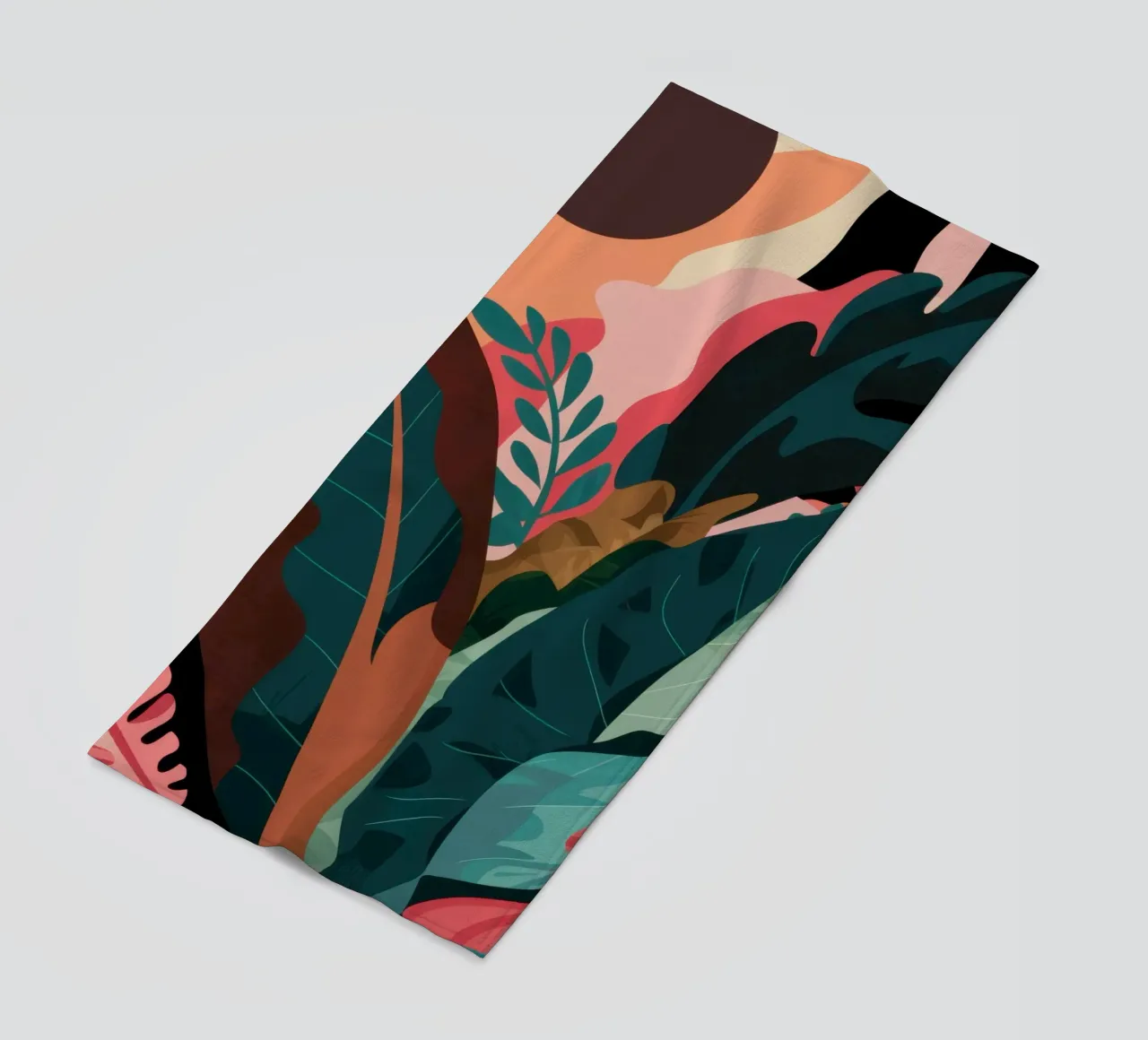 Sfeervolle botanische schaduwen strandhanddoek van Frosh Pallete