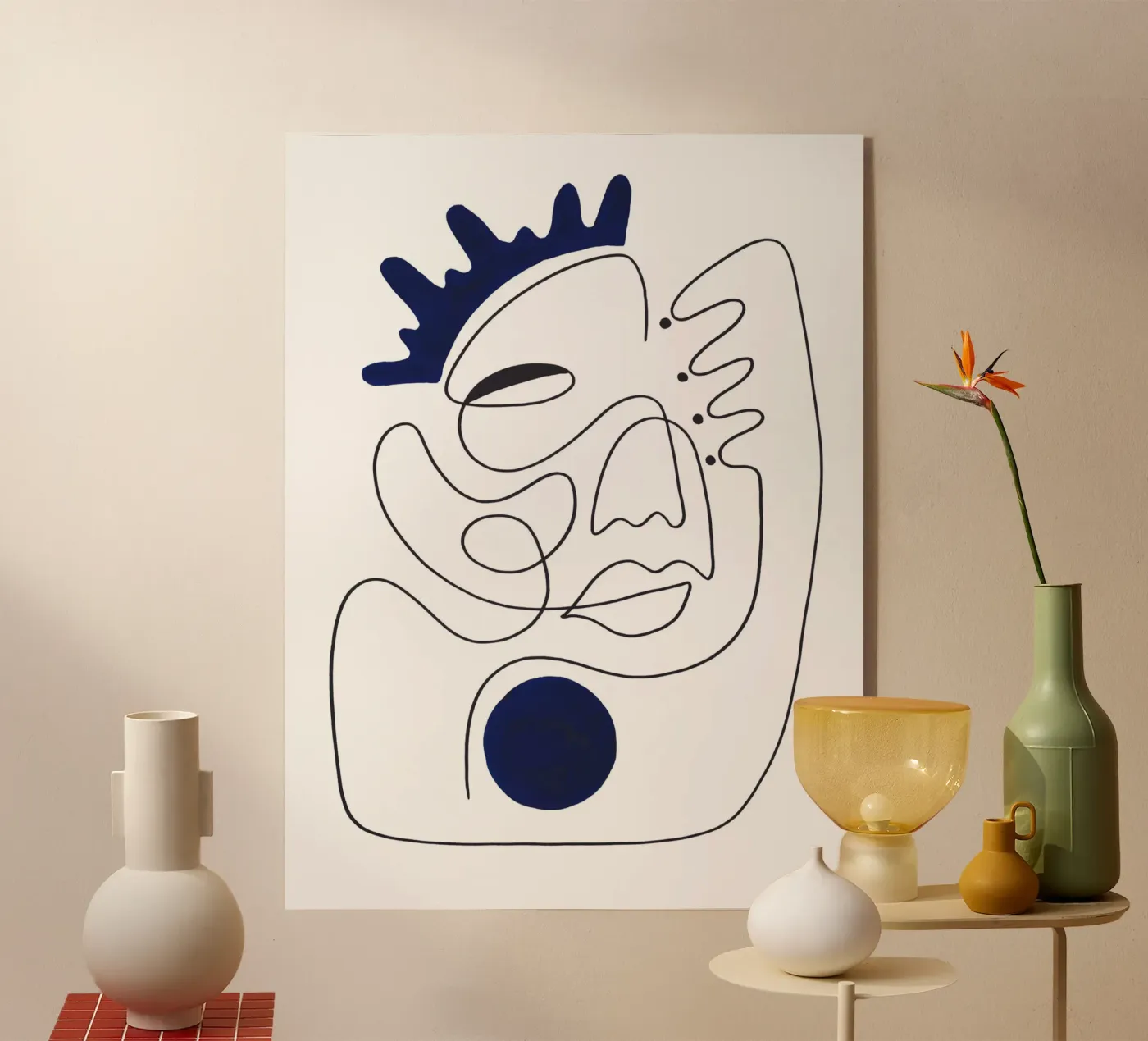 El Rey plexiglas de Shatha Al Dafai