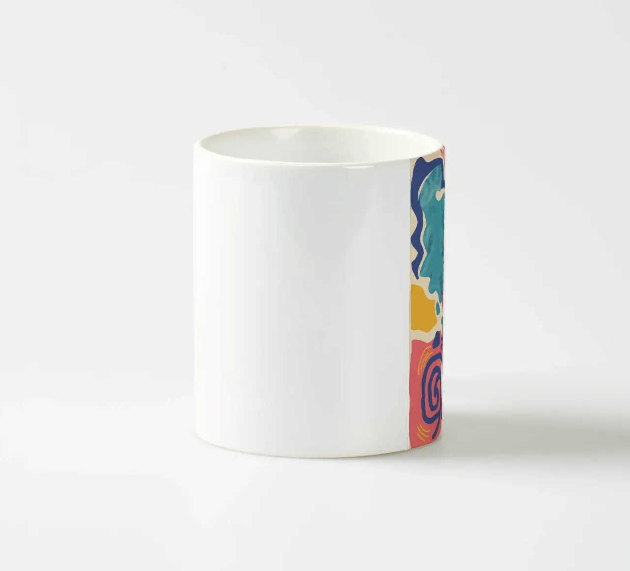 Volto giocoso astratto tazza in ceramica da Obs Canvas