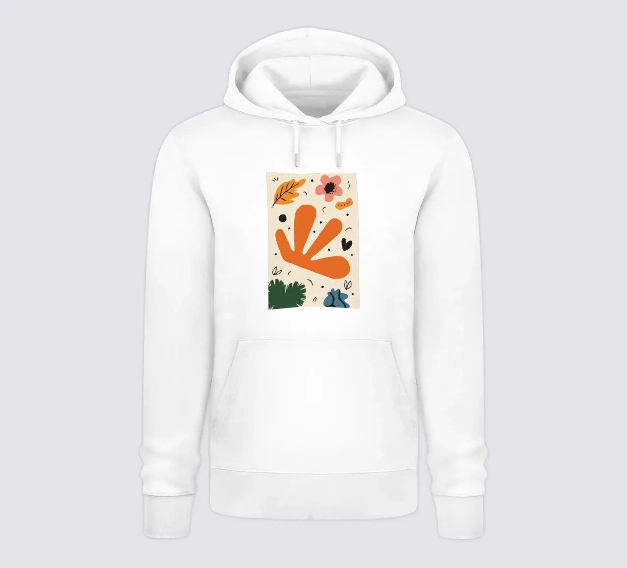 Forme organiche ritagliate felpa con cappuccio da Line Fable