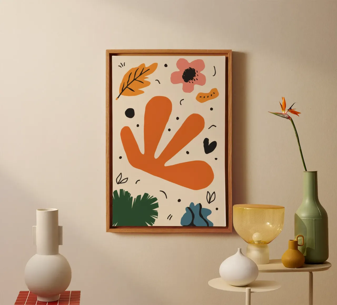 Organische Ausschneideformen Leinwand von Line Fable