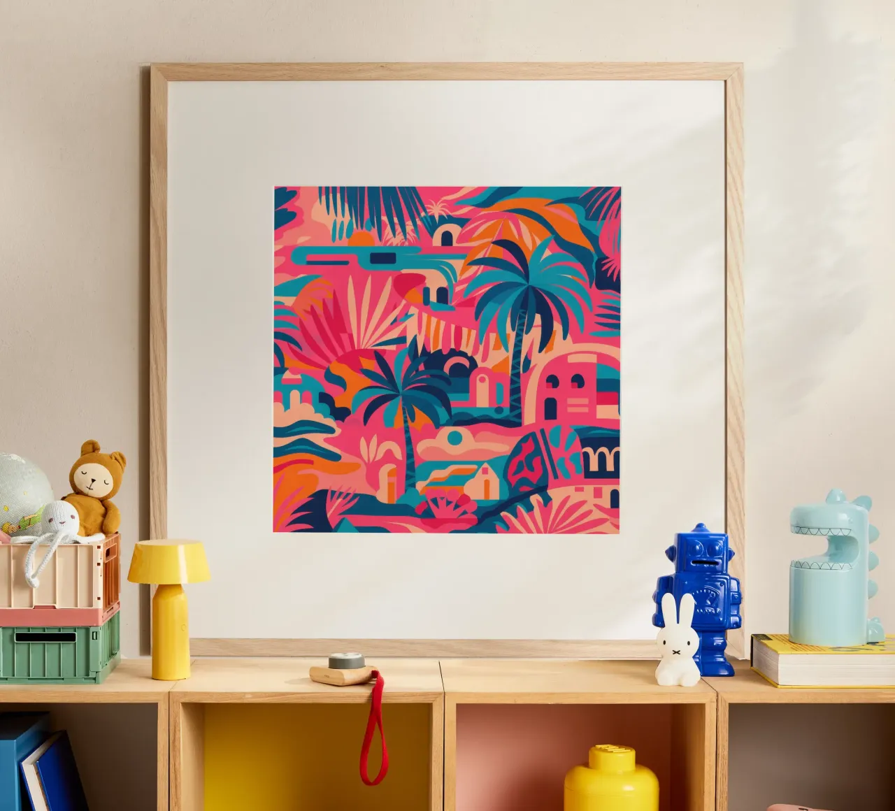 Paradiso tropicale vivace poster da Line Fable