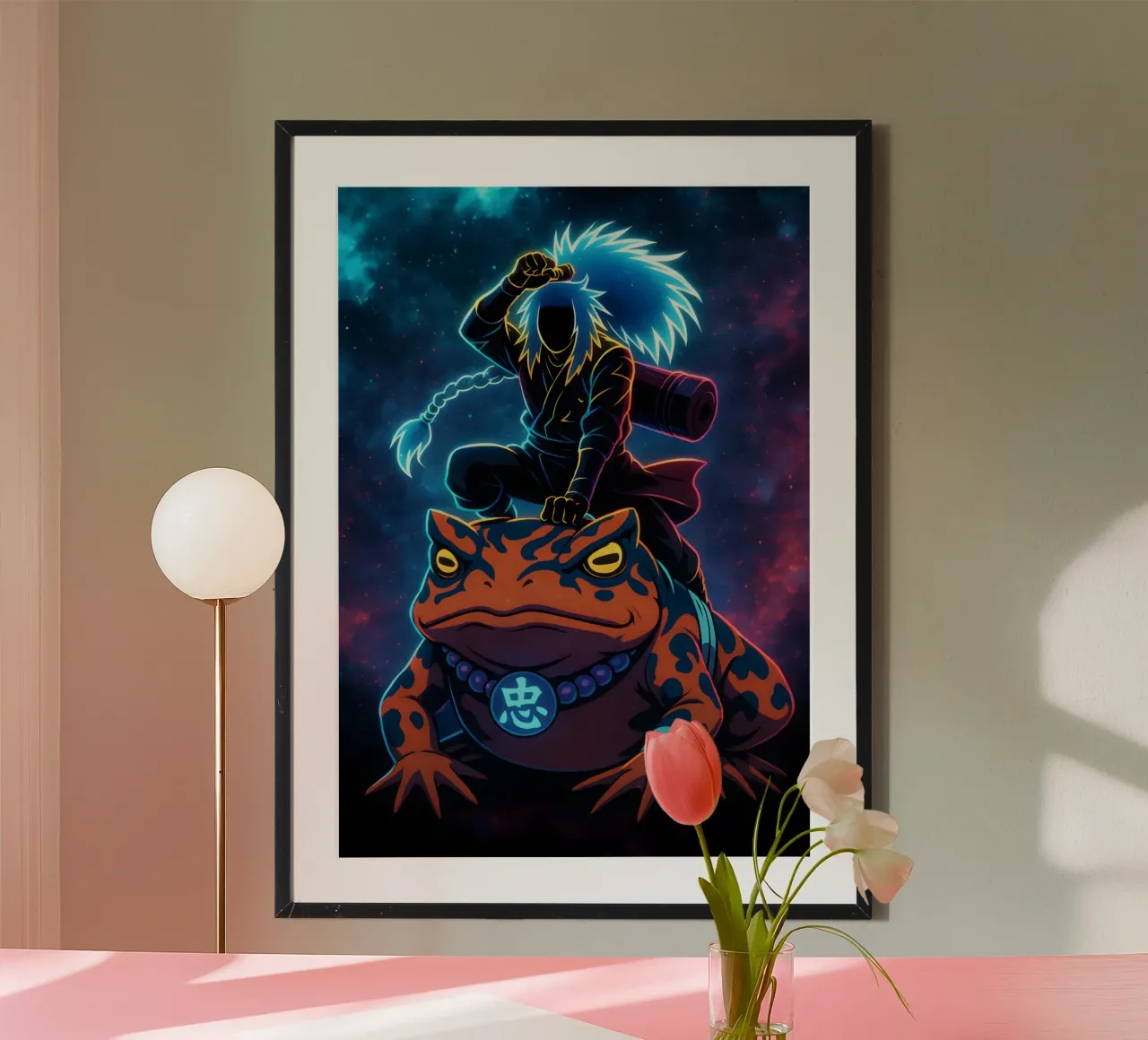 Soul Of Jiraiya poster con telaio in alluminio da DGSoulheroes