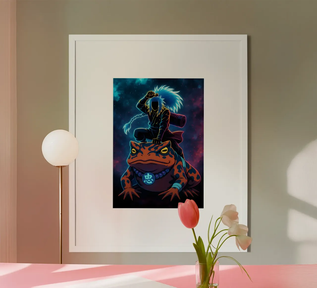 Soul Of Jiraiya poster con telaio in alluminio da DGSoulheroes