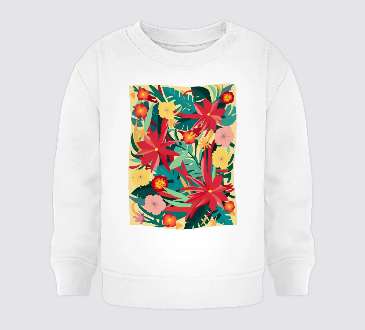 Giungla cremisi in fiore felpa neonato da Frosh Pallete