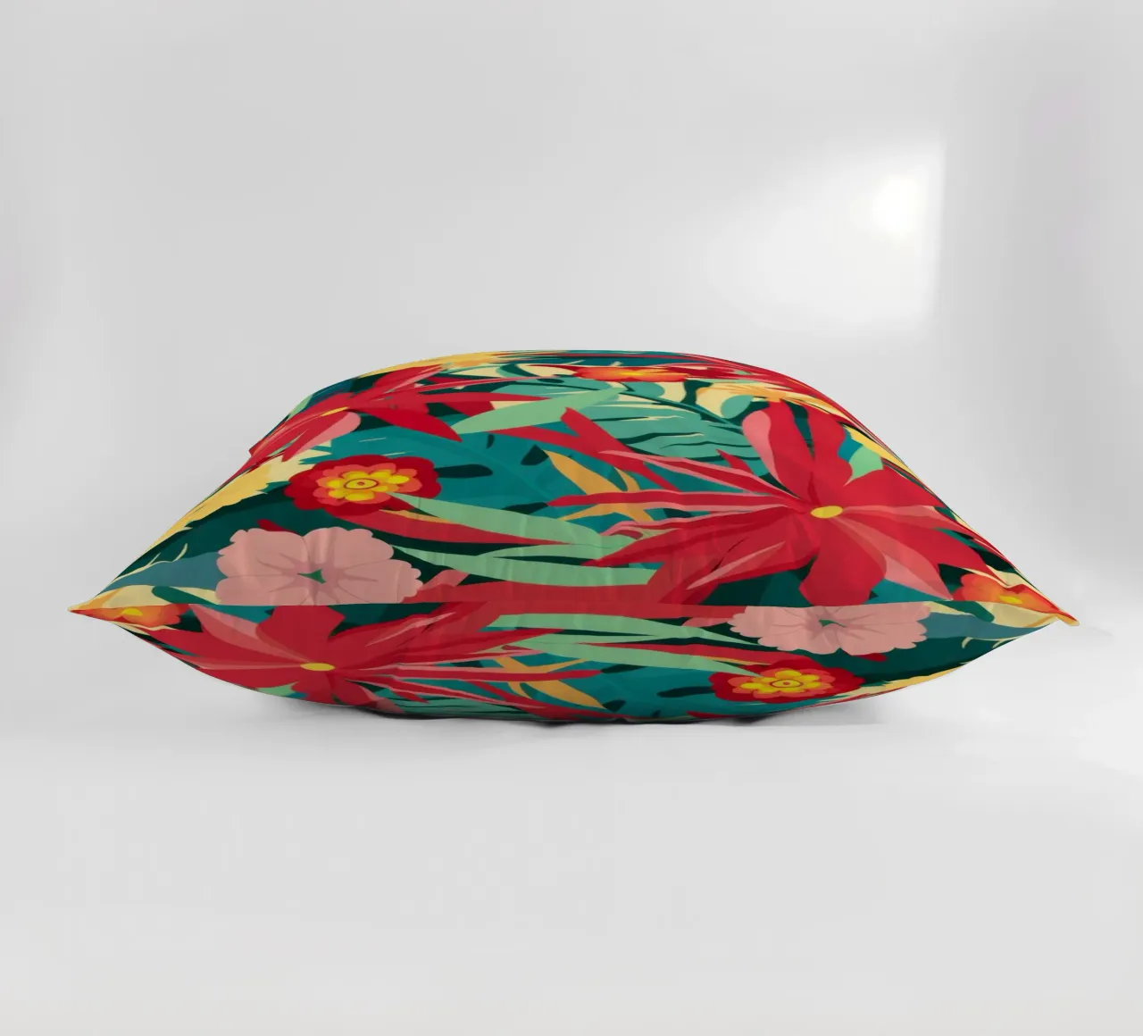 Giungla cremisi in fiore cuscino da Frosh Pallete