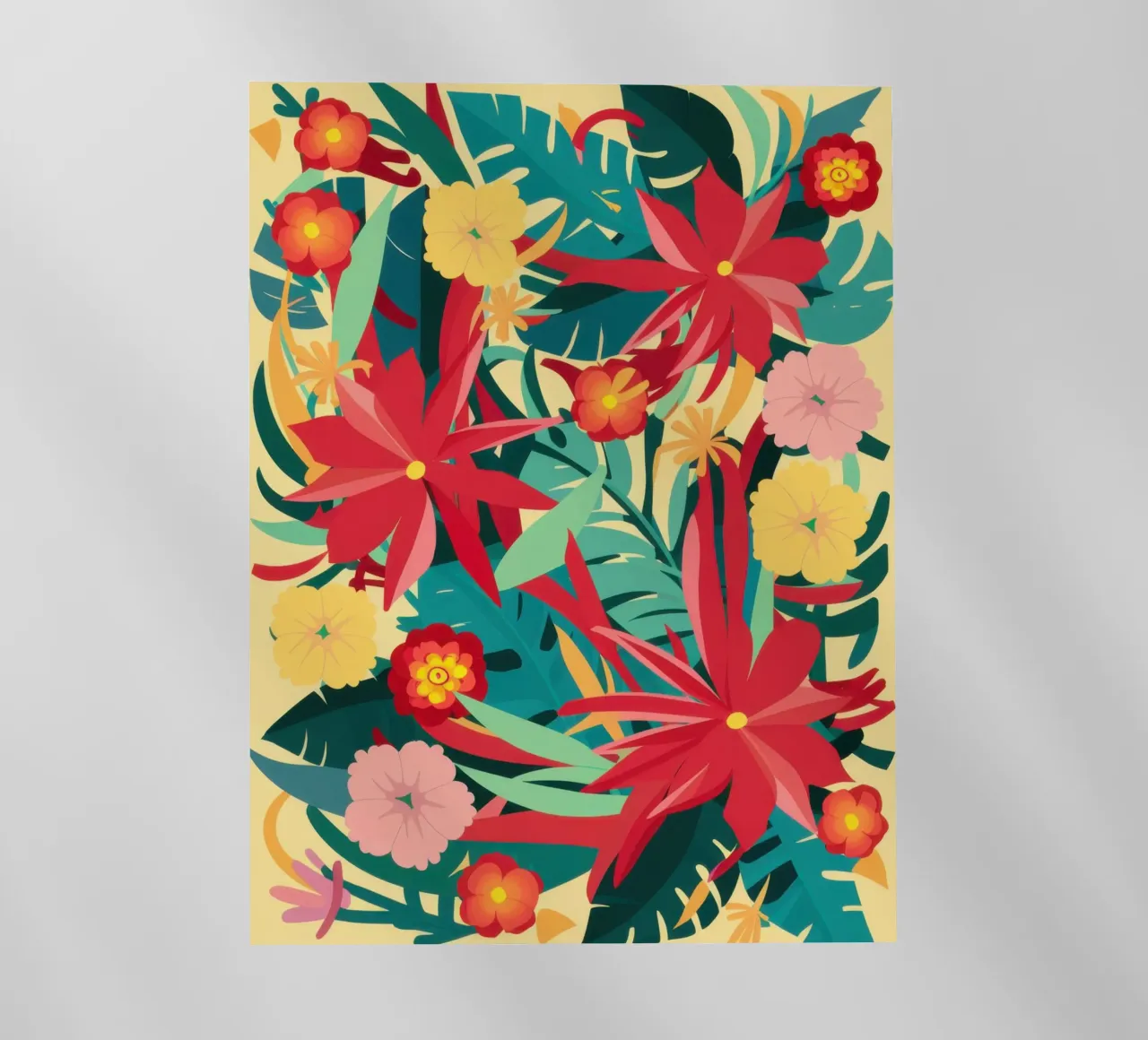 Giungla cremisi in fiore pellicola backlit da Frosh Pallete