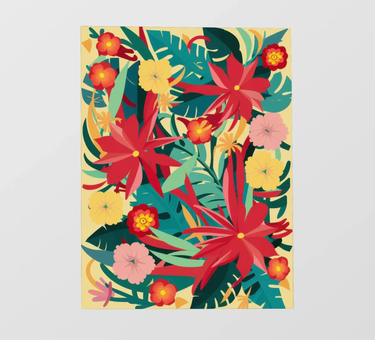 Giungla cremisi in fiore pellicola backlit da Frosh Pallete