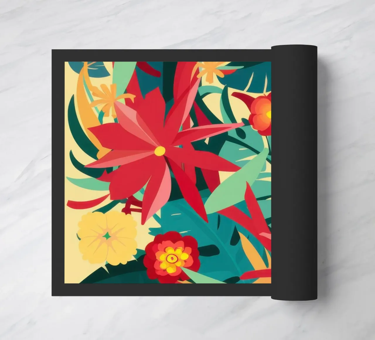 Giungla cremisi in fiore zerbino da Frosh Pallete