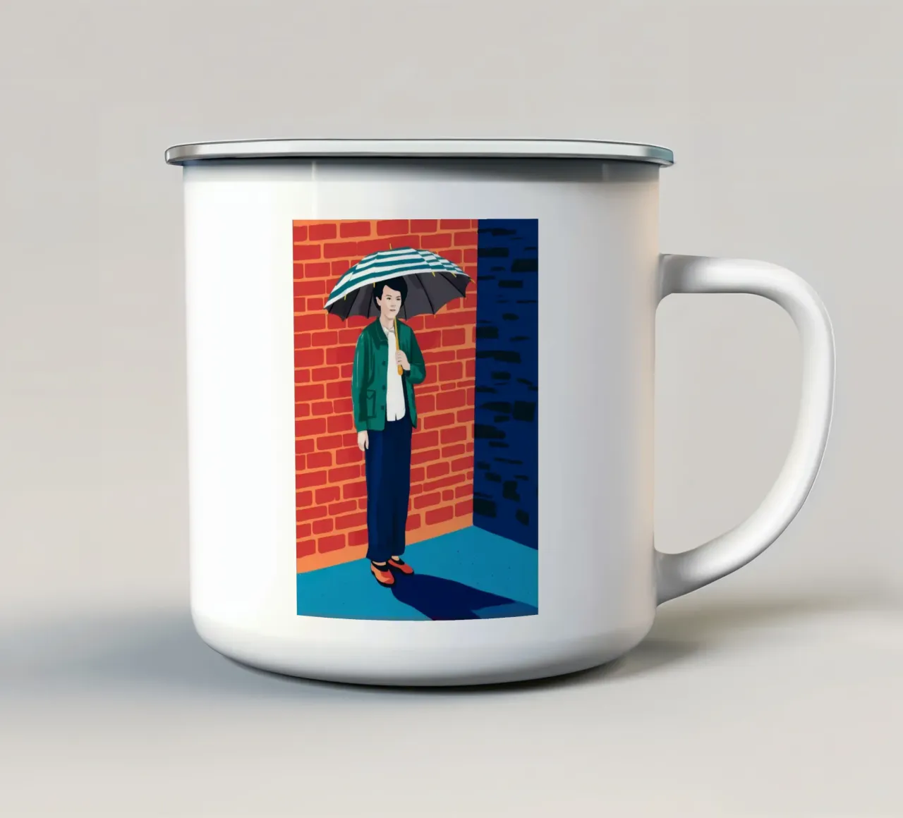 Urban Umbrella Solitude tazza in smalto da Lunar Valentina