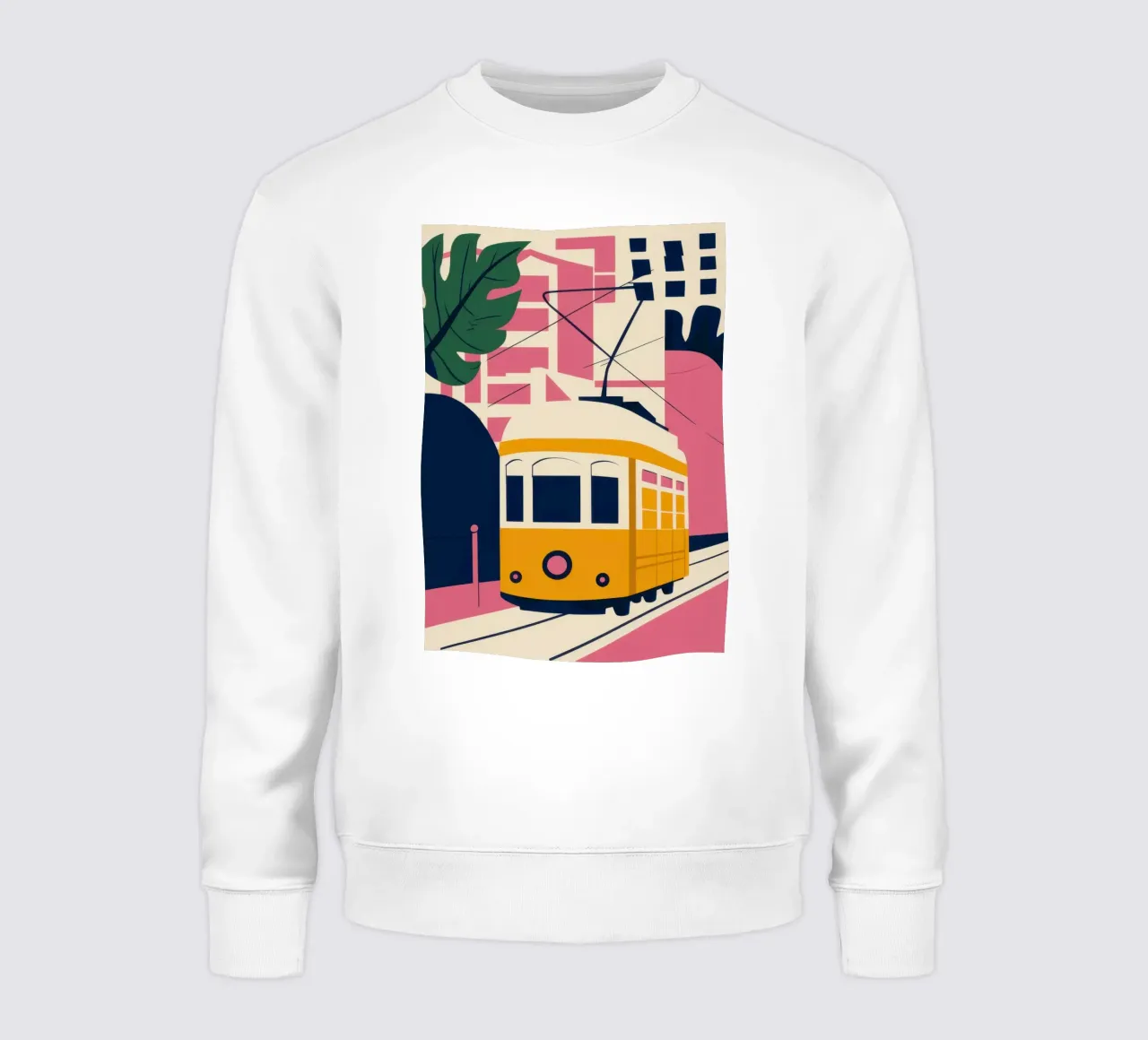 Zonnige tramrit sweatshirt van Obs Canvas