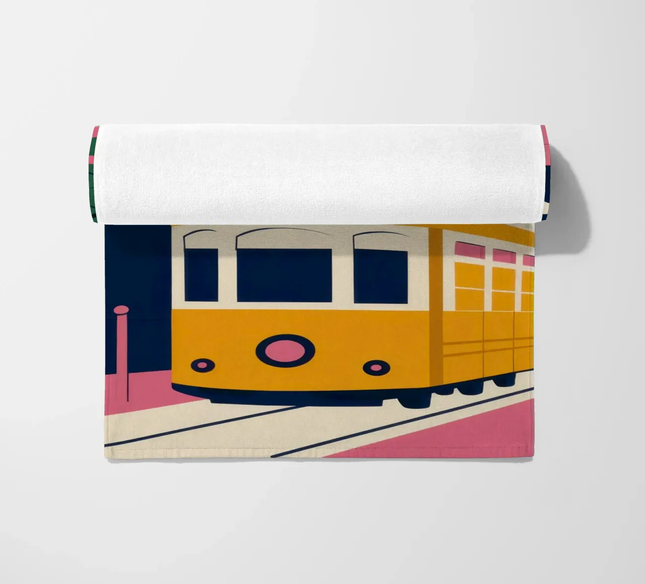 Giro in tram al sole telo mare da Obs Canvas