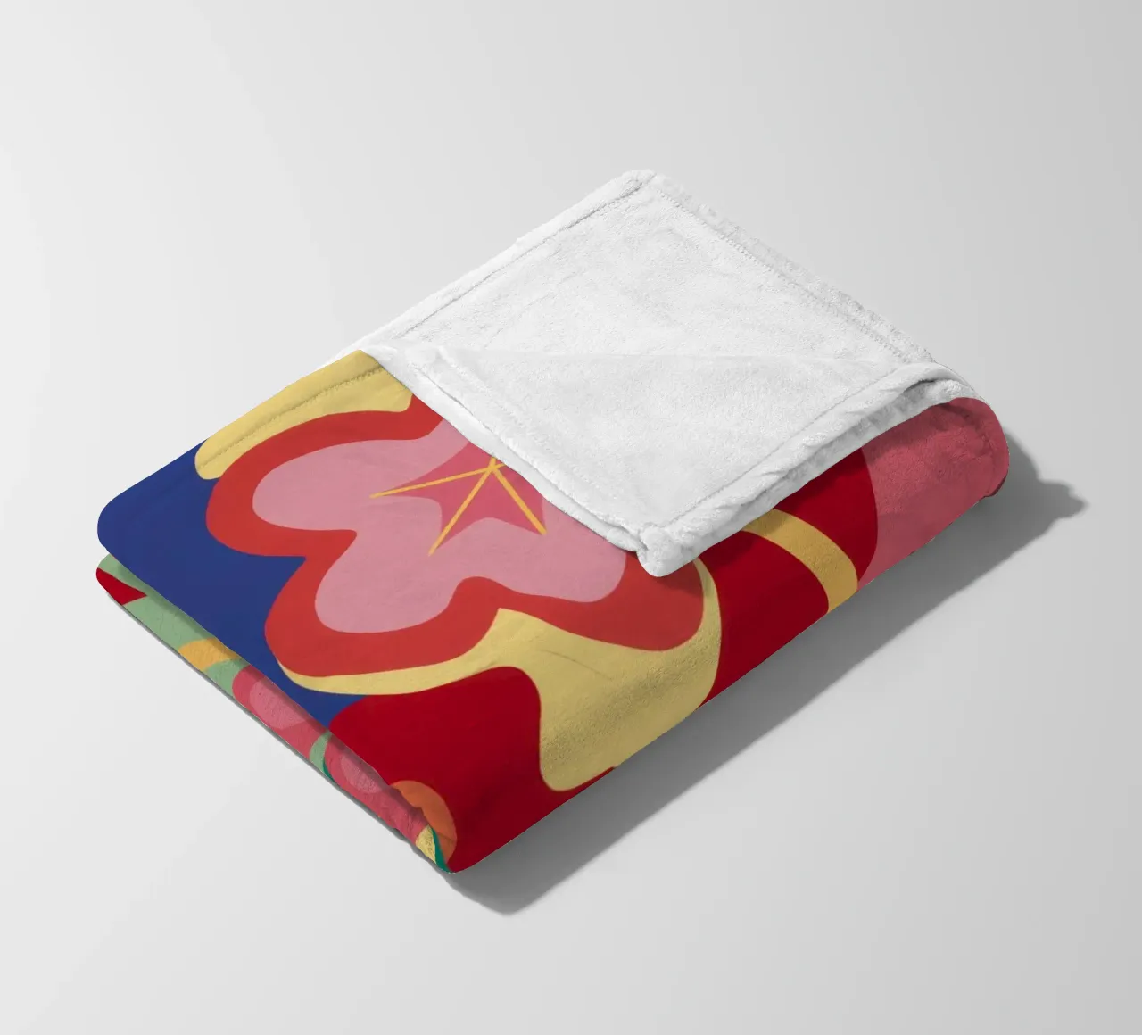 Fiori semplici e retrò coperta in pile da Line Fable