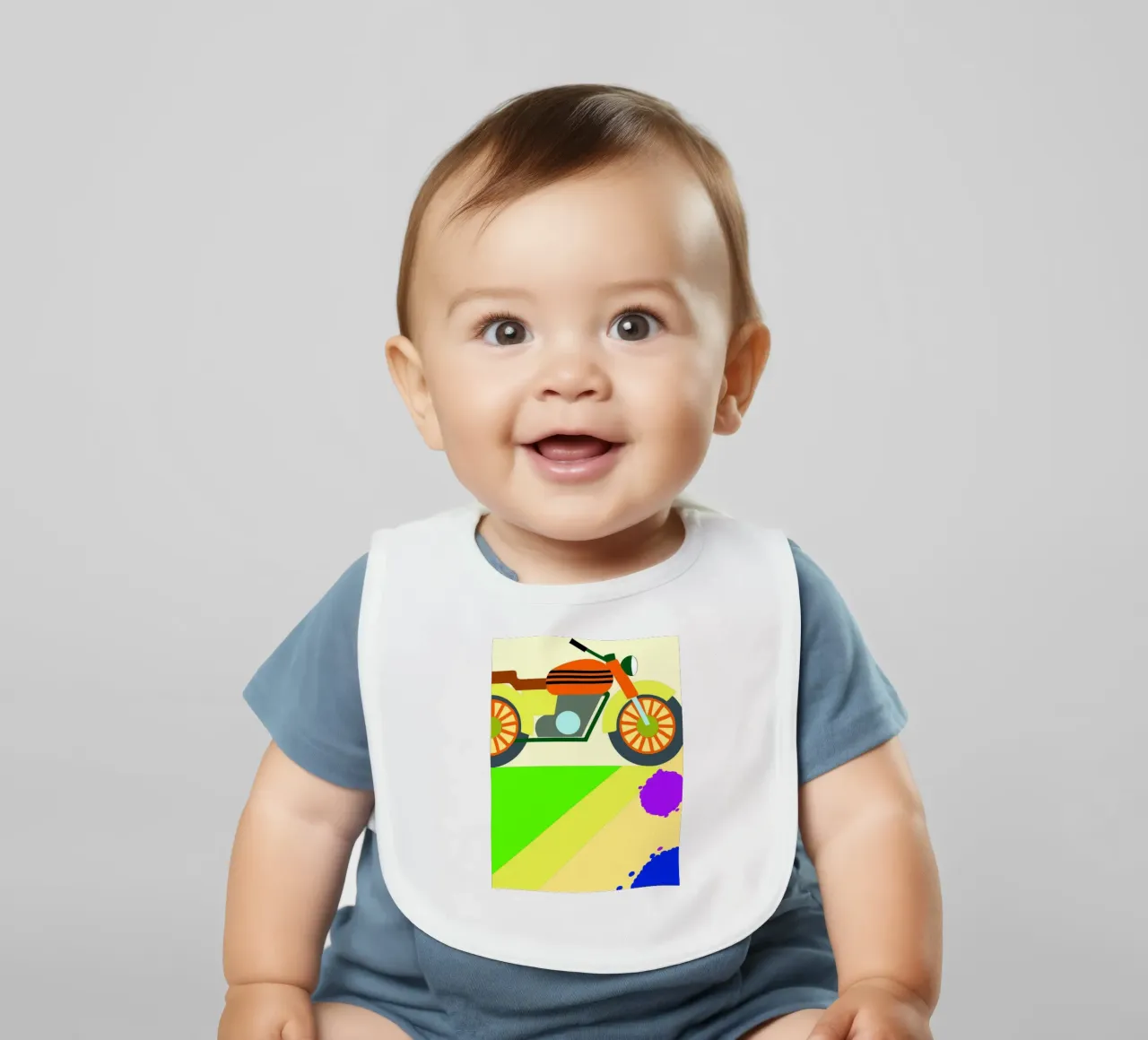 motorcycle vector Babylätzchen von Botania