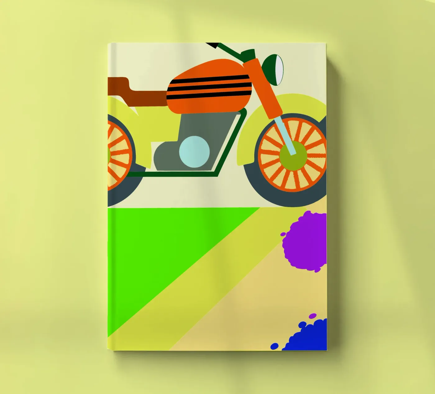 motorcycle vector notebook by Botania