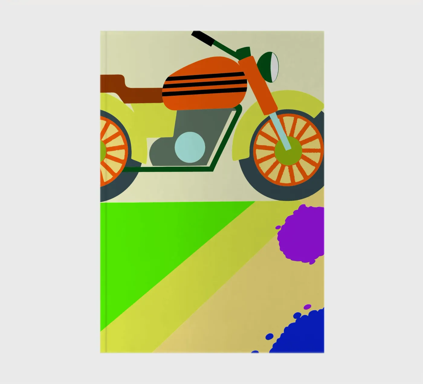 motorcycle vector notebook by Botania