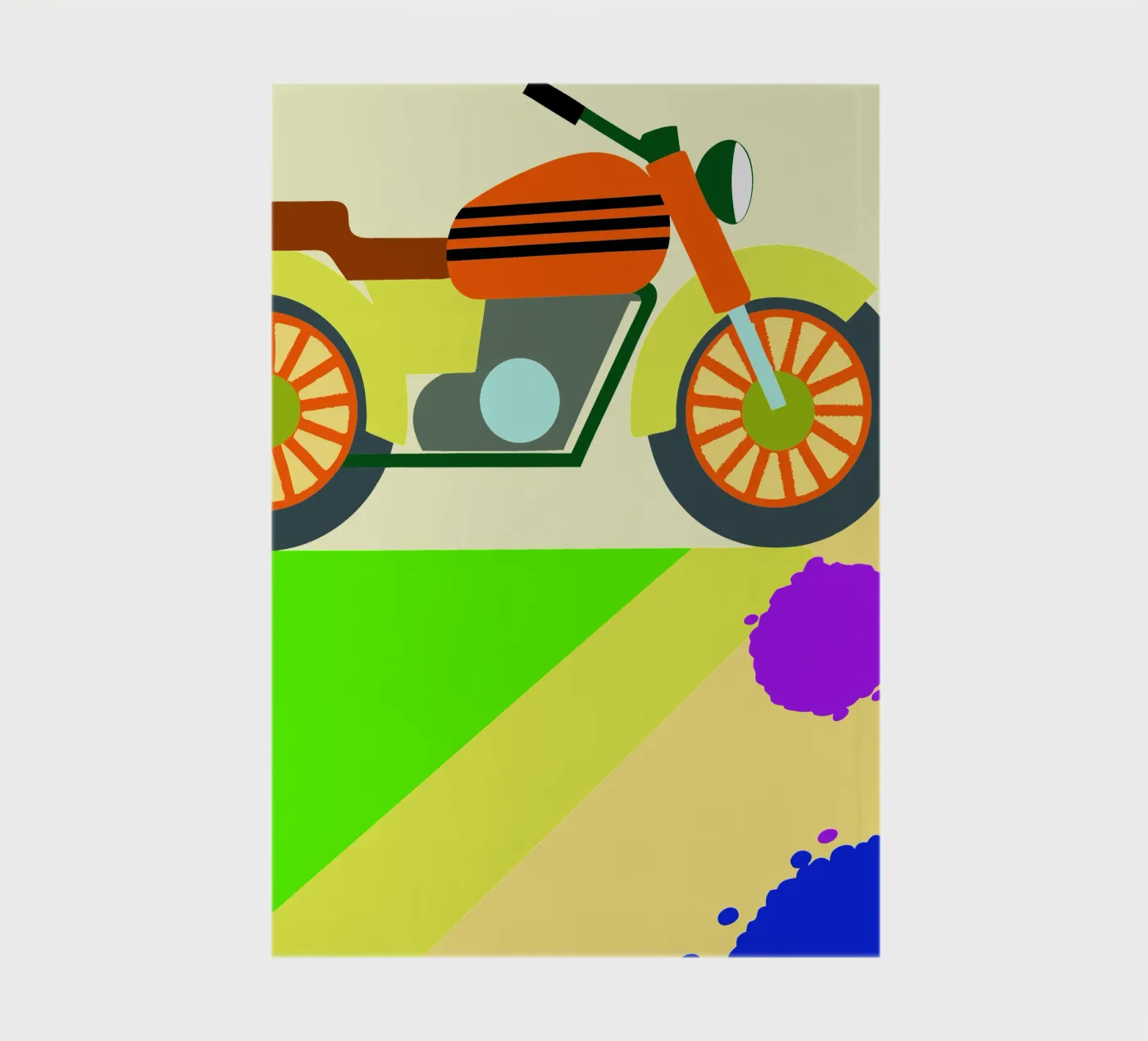 motorcycle vector notebook by Botania