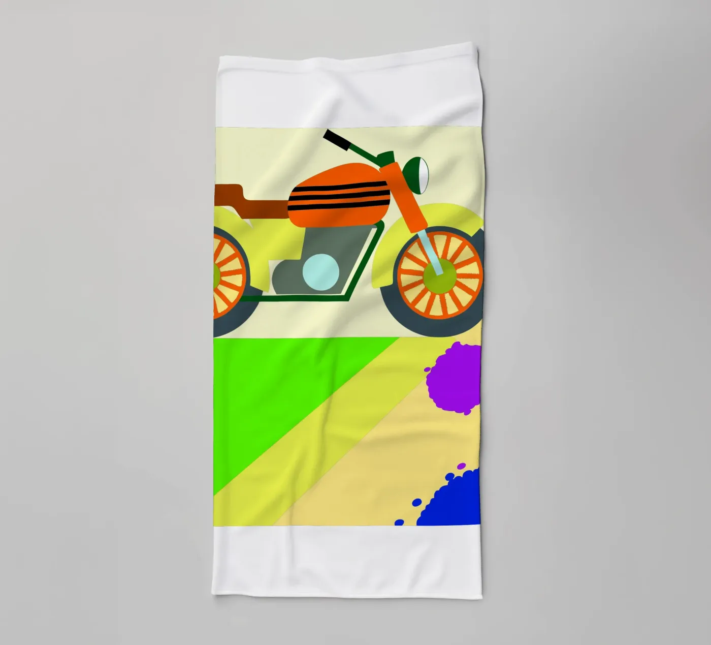 motorfiets vector badhanddoek van Botania