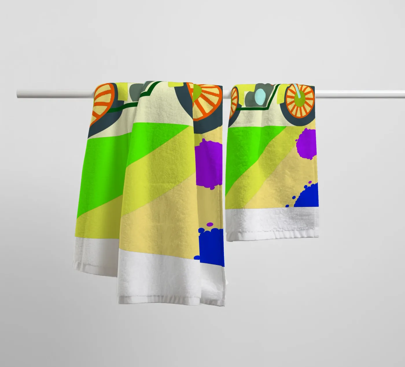 motorfiets vector badhanddoek van Botania