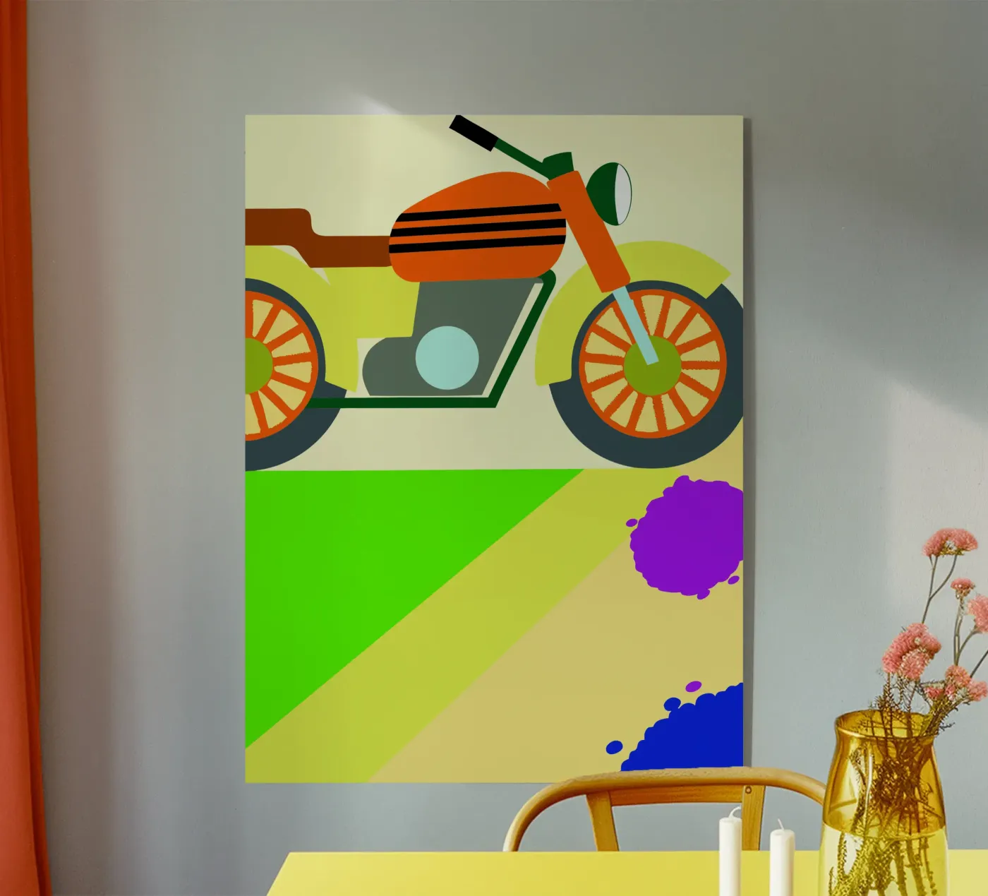 motorcycle vector plexiglas de Botania