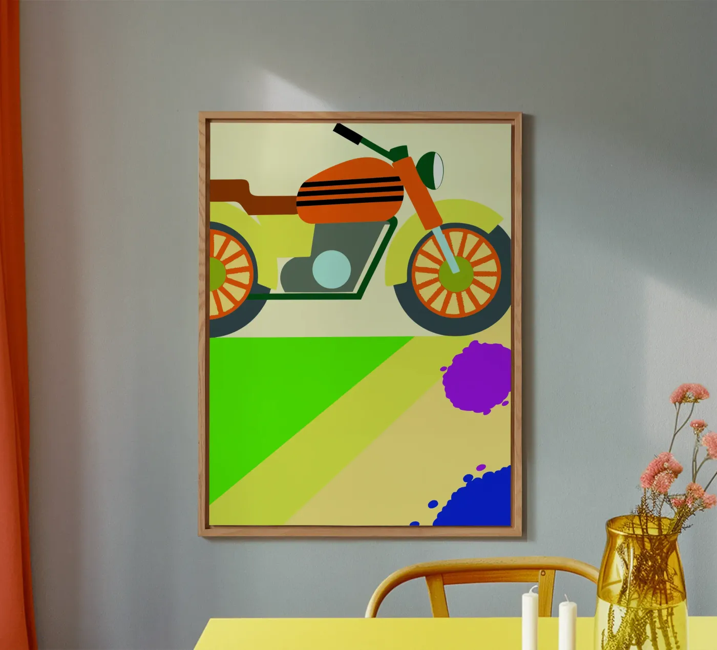 motorcycle vector forex plate by Botania