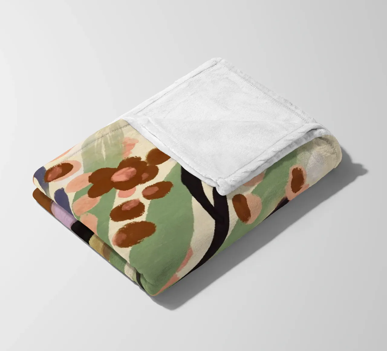 Pastel Flower Impression No 11 coperta in pile da treechild