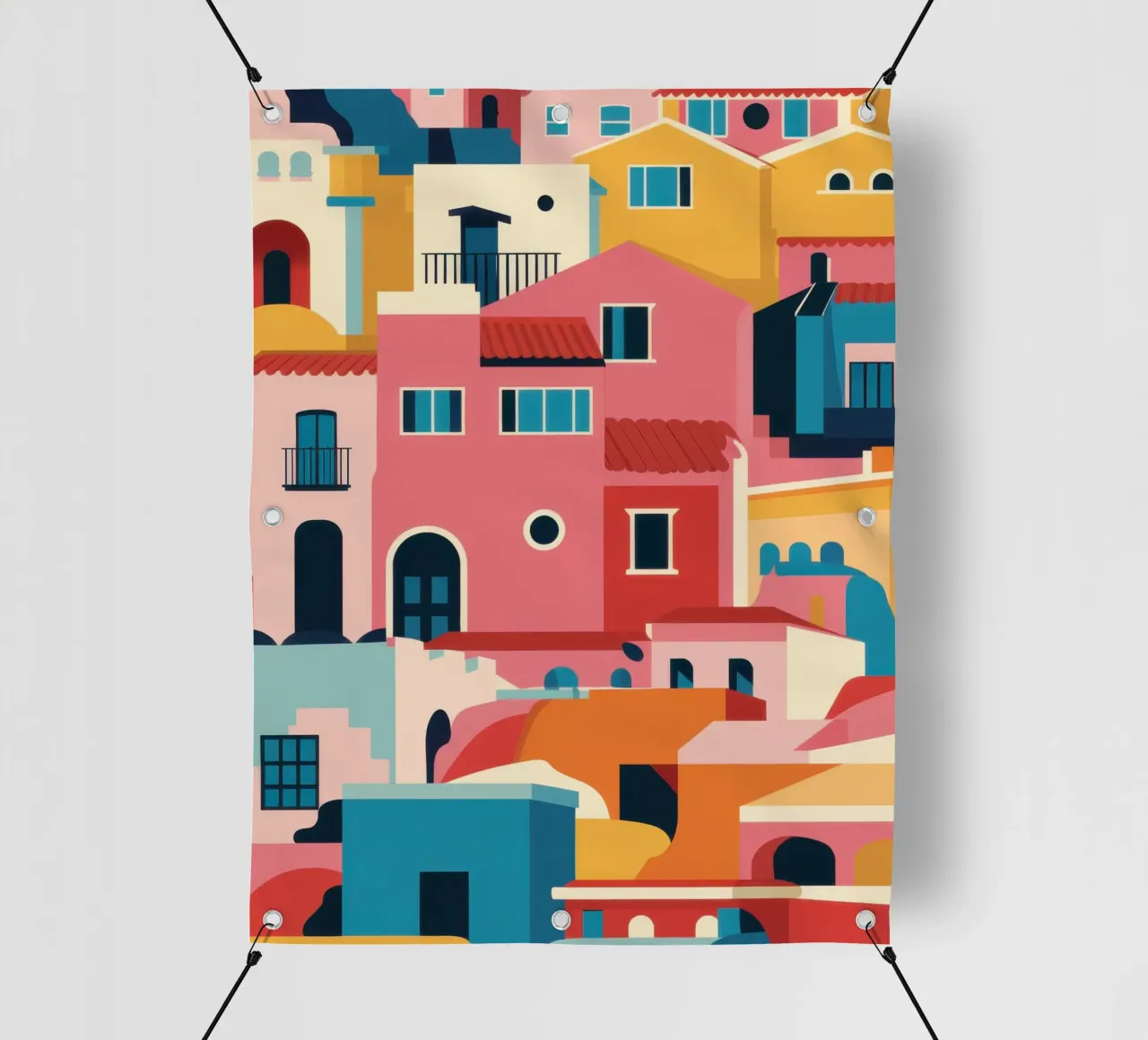 Una vivace città di collina telo in pvc da Frosh Pallete