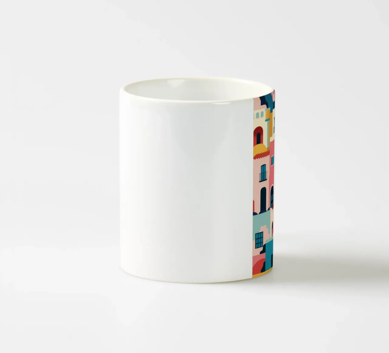Una vivace città di collina tazza in ceramica da Frosh Pallete