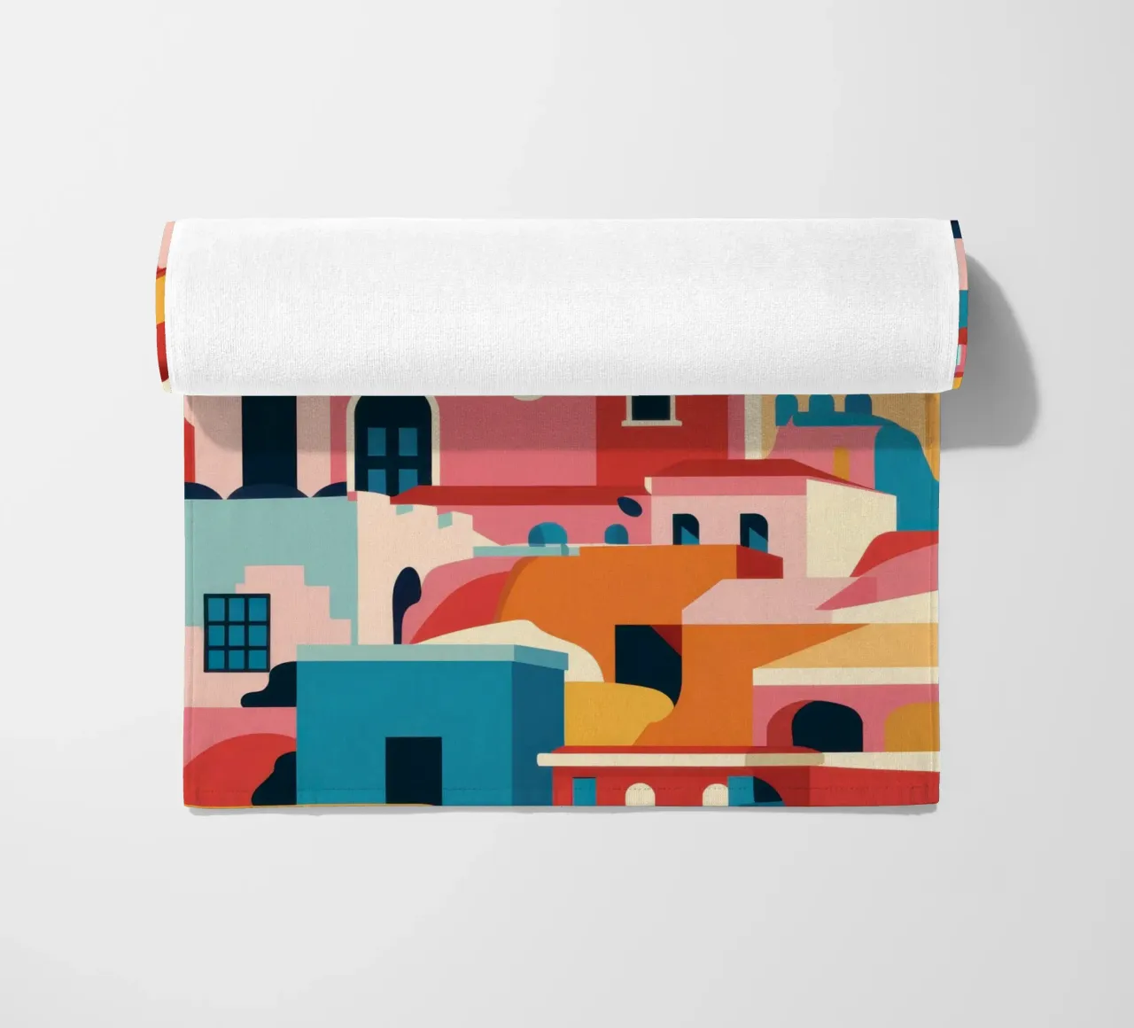 Una vivace città di collina telo mare da Frosh Pallete