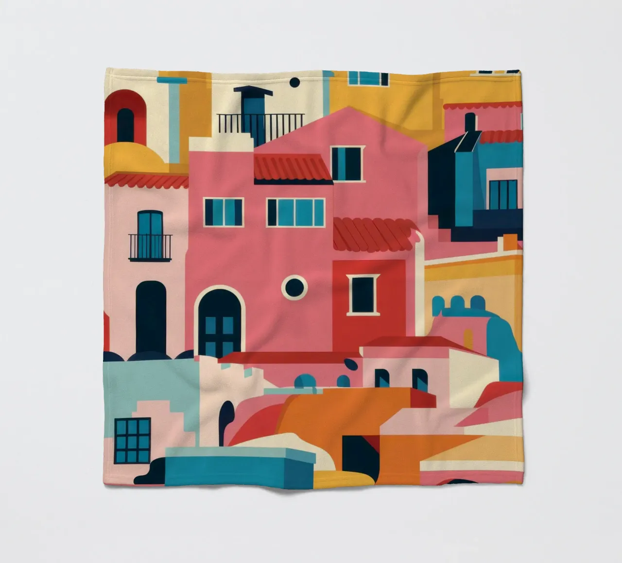 Una vivace città di collina coperta in pile da Frosh Pallete