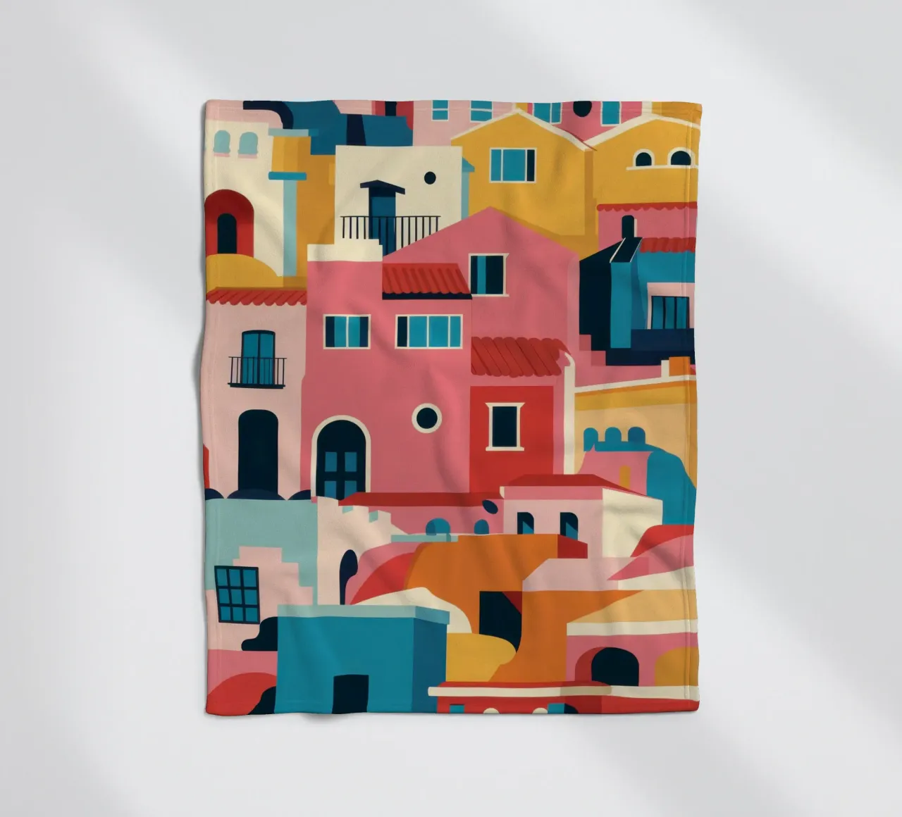 Una vivace città di collina coperta in pile da Frosh Pallete