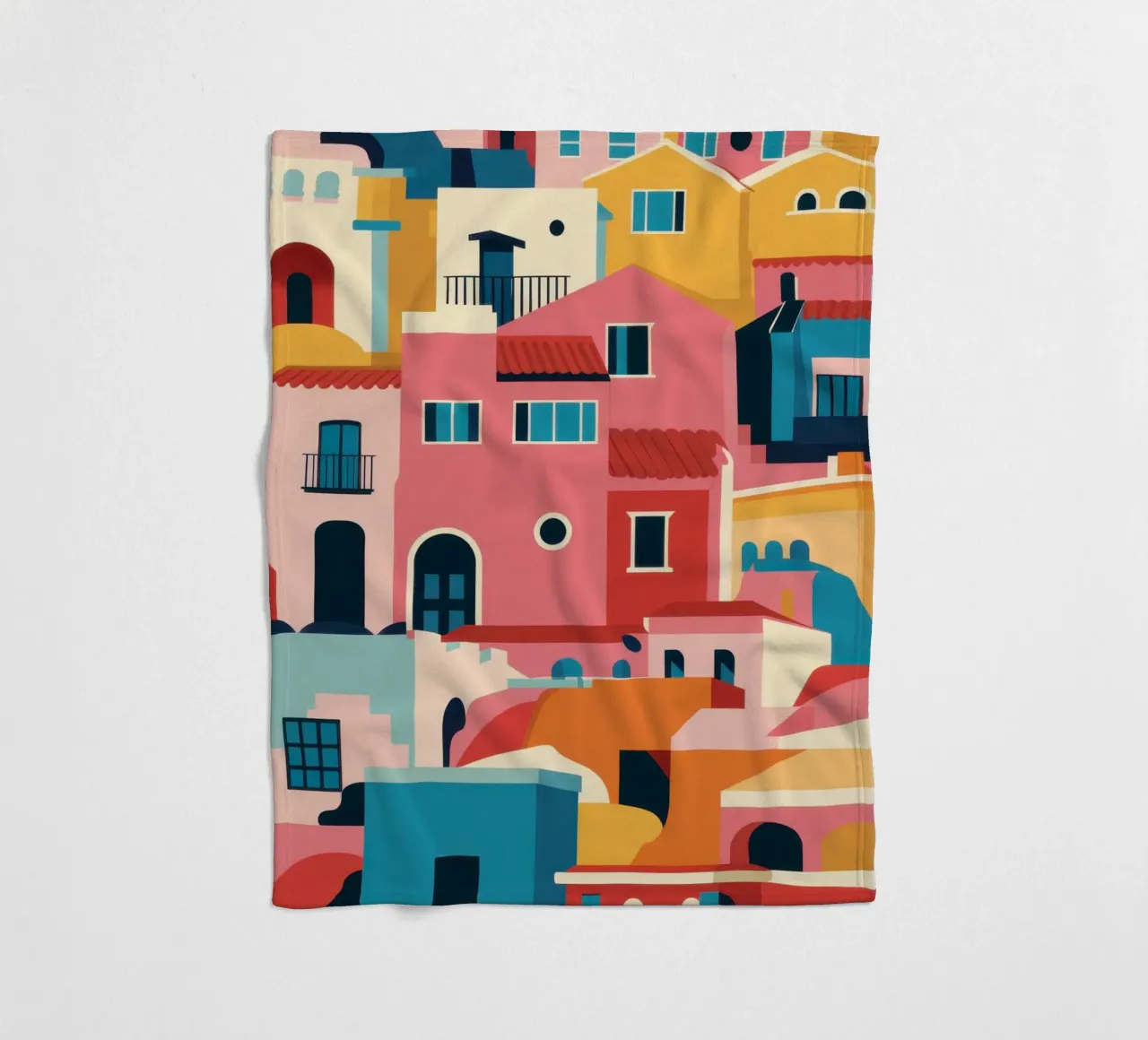 Una vivace città di collina coperta in pile da Frosh Pallete