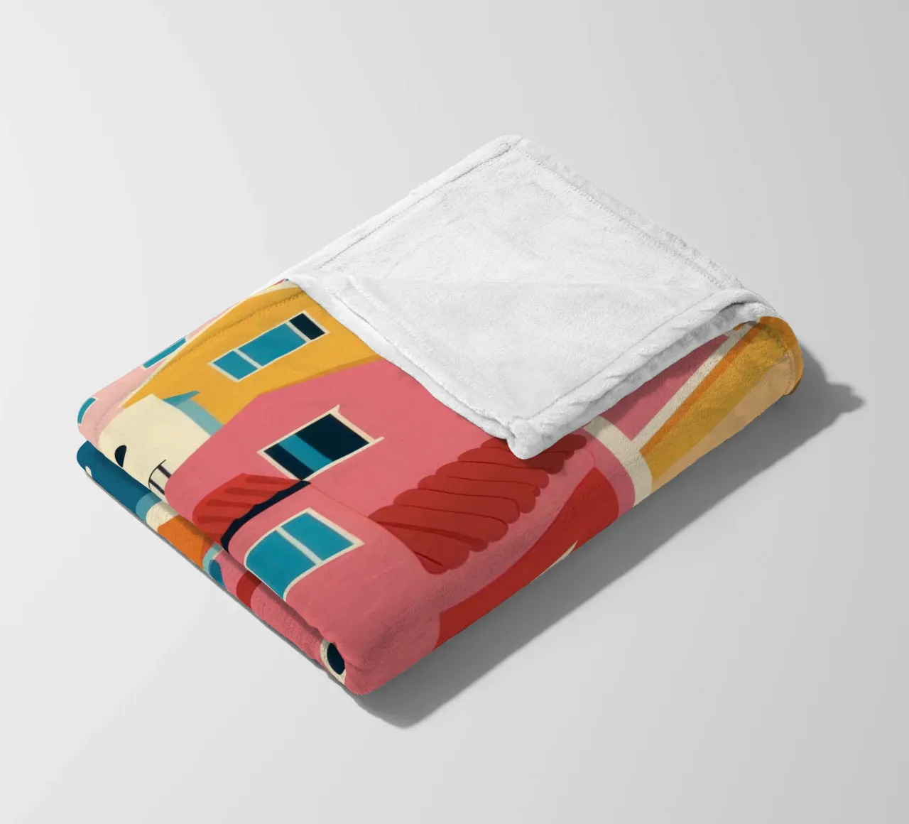Una vivace città di collina coperta in pile da Frosh Pallete
