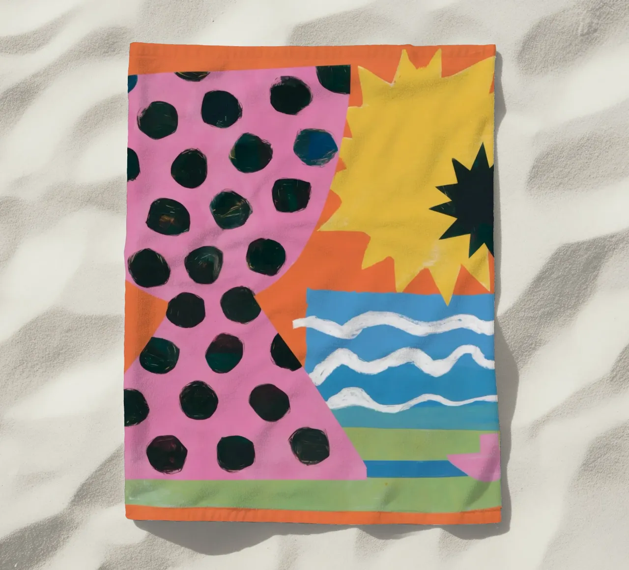 Forme astratte del sole telo mare da Thistle Bloom